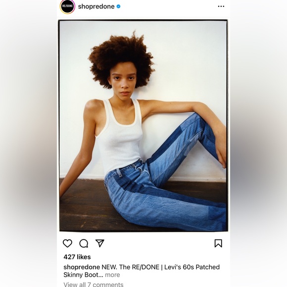 RE/DONE x LEVIS PATCHWORK JEANS - Picture 3 of 15